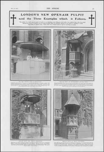1901 london open - open-air, pulpits
