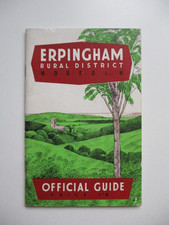 C1960's? ERPINGHAM RURAL DISTRICT Official Guide NORTH NORFOLK Holt &c MAP Rare