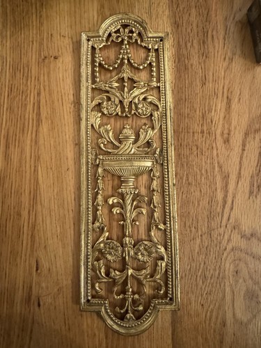 Vintage brass door - brass, finger