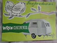 Wren Continental Caravan brochure 1961 UK market 