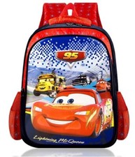 Lighting McQueen School Bag for Boys Girls Light Weight Cars Backpack UK