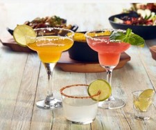 Set of 2 Clear Tall Stemmed