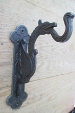 Cast iron mythical Dragon Bracket Hanging Hook Vintage old style utility hook
