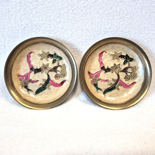 Solid brass trinket dishes - brass,