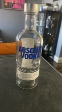 Absolut Vodka Small Empty Glass Bottle 375ml Rare Canadian Size