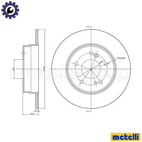 Brake disc 0277c for - 2x,