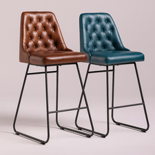 Hague Bar Stool Leather 66cm