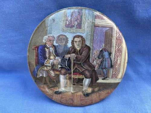 Prattware pot lid - dr, johnson