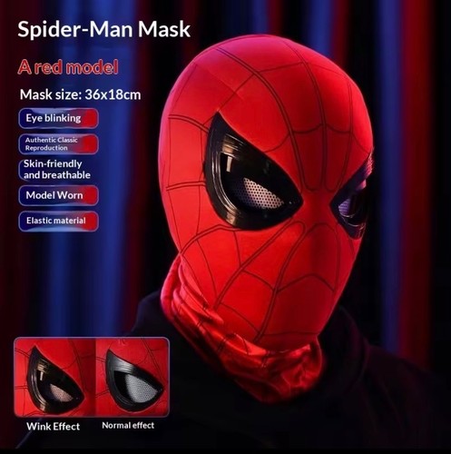Spider man mask with blinking - mask,