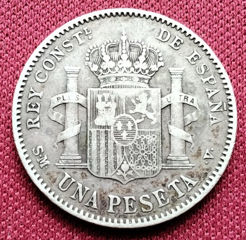 1900 spain one peseta - 1900,