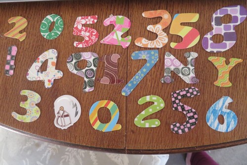 Numbers letters etc - 20, numbers/letters