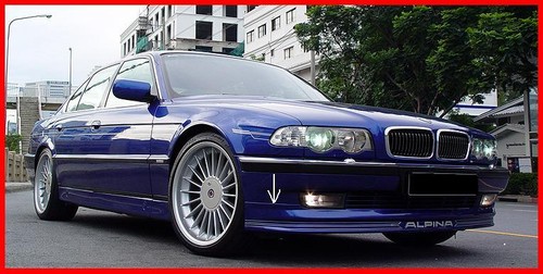 Bmw e38 front skirt spoiler - front,