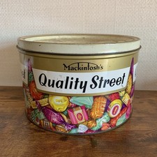 Vintage Tin Mackintosh's Quality Street - Large Round Sweet Tin 6lb Size Empty