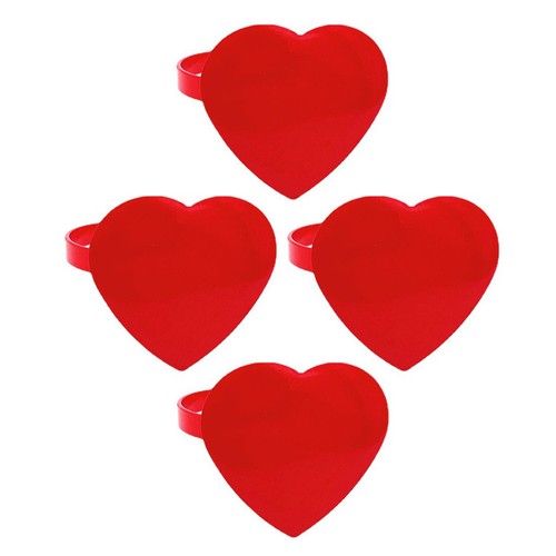 4pcs red alloy napkin holder - napkin,