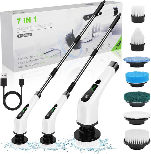 Cordless spin scrubber - spin, brush