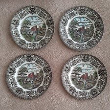 Olde Country Castles Side Plate British Anchor Ironstone X4 ,  7" Good Condition