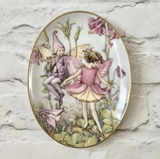 Columbine The Flower Fairies Oval Plate Royal Worcester Cicely Mary Barker 1998