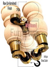 Raw beech wood furniture - 4,