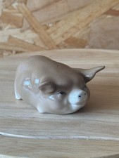 Szeiler Vintage Brown Pig Figure Unusual Animal Figure