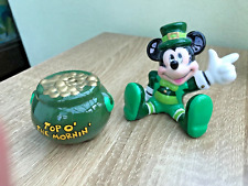 Vintage Disney  'Top O' The Mornin' Pot Of Gold and Mickey Salt & Pepper Shaker