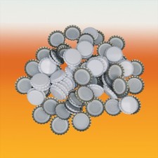 Pack Of 100 White Crown Caps