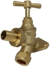 UKDD® Outside Bib Tap With Built In 15mm Wall Plate Elbow / Backplate