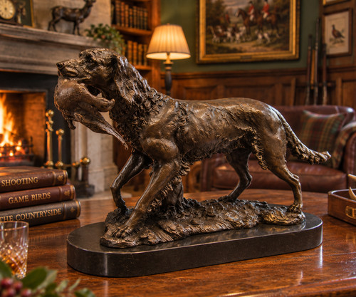 French bronze setter dog - bronze, with