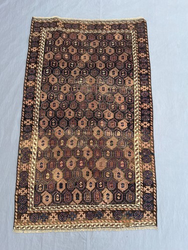 2x4 antique look baluchi rug - antique,
