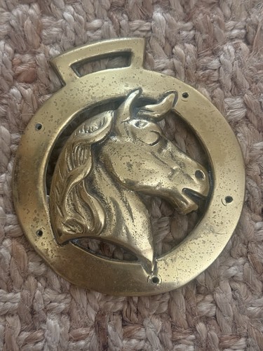 Large horse head brass - horse,