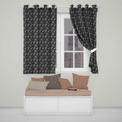 Blackout eyelet curtains dark - blackout,