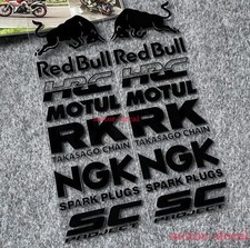 2X Black Red Bull Motorcycle