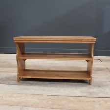 Shoe bench in Antique Pine 8