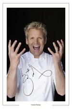 GORDON RAMSAY SIGNED PHOTO PRINT AUTOGRAPH HELL'S KITCHEN NIGHTMARES