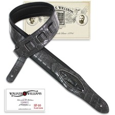 Walker & Williams SF-07 Slate Gray Alligator Pattern Strap with Gator Head