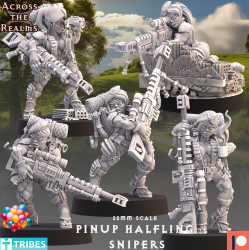 Pinup halfling snipers 5 - snipers,