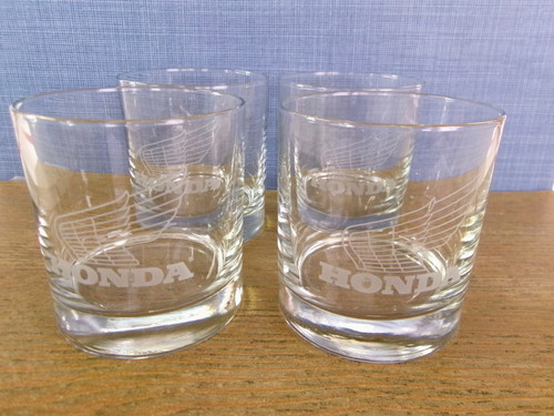 Honda motorcycle whiskey glass - motorcycle,