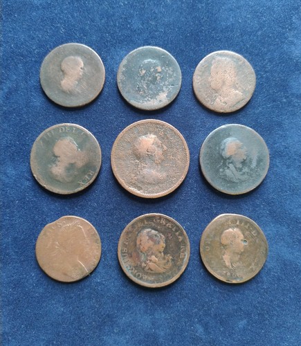 Old georgian coins vintage - old,