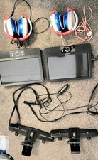 Voyager 9" Twin/ Dual  Screen In Car DVD Player. Minty & Full Kit. Fully Working