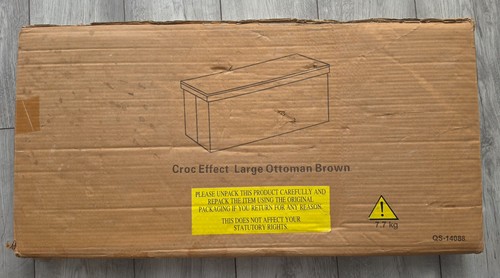 Croc effect large ottoman - effect,