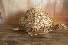 Wicker storage turtle shaped - wicker,
