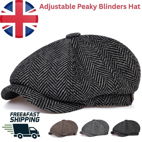 Adjustable peaky blinders hat - peaky,