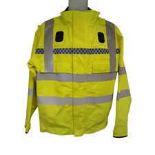 Ex Police Blouson Jacket Hi Vis Waterproof Yellow Reflective Security Patrol
