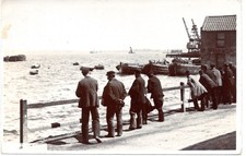 Sea/ River Thames view Erith area old real photo postcard