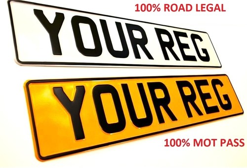 Metal pressed number plates - pressed,