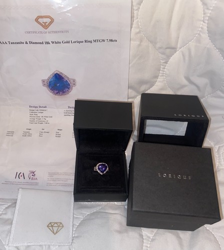 Aaaa tanzanite diamond - aaaa, 18k