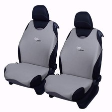 2 Grey Front Car Seat Covers
