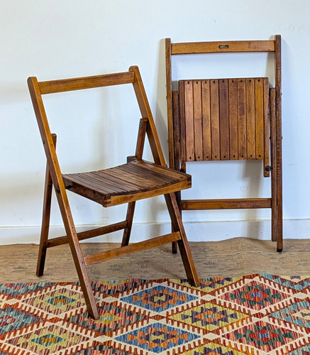 Vintage wooden folding steamer - wooden,