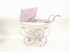 Vintage Silver Cross White and Purple Oberon Kid’s Dolls Play Pram Pre-Loved