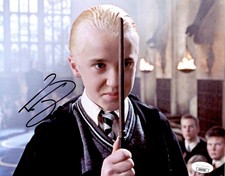 Tom Felton Signed 8x10 Photo Harry Potter Draco Malfoy Autographed JSA COA