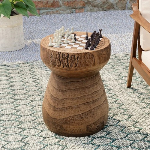 Rustic wood chess board - rustic,